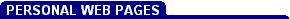 Personal WebPages